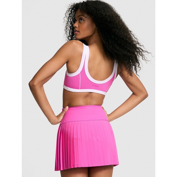 PINK Victoria's Secret The Wave Soft Seamless Contour Sports Bra Pink XXL New - Picture 2 of 5